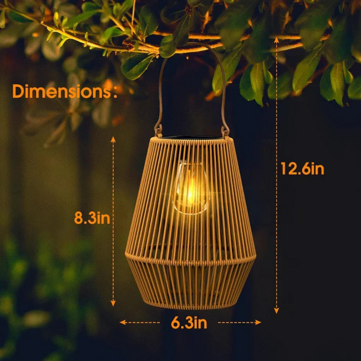 Luvikno | Håndvevd Vanntett Solhage Lampe - SunWeave