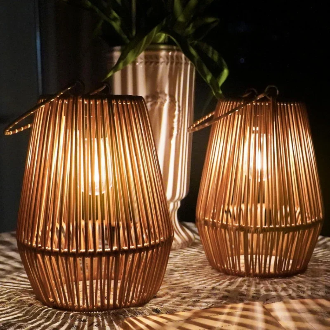Luvikno | Håndvevd Vanntett Solhage Lampe - SunWeave