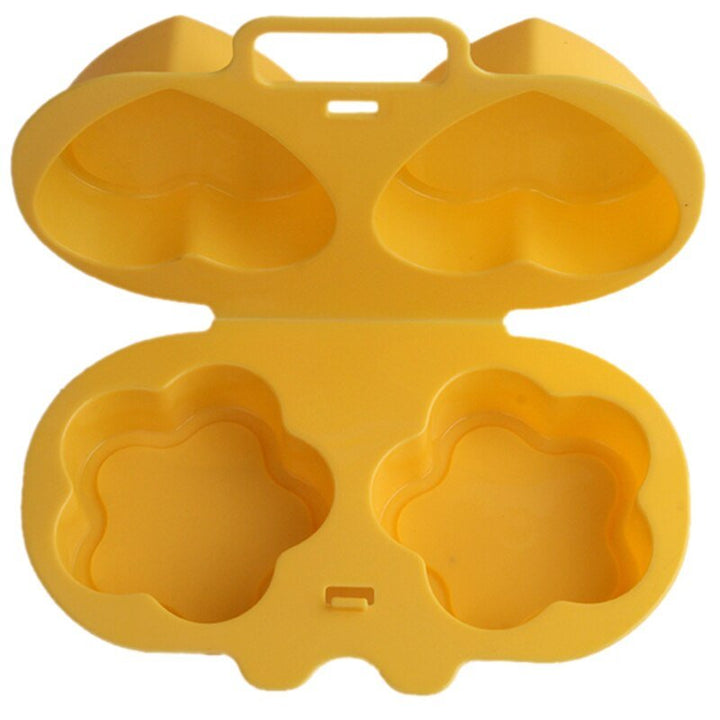 Hjerte- og Blomsterformet Egg Dampkjele Matlagingsform Egg Pocher Gadget | Luvikno