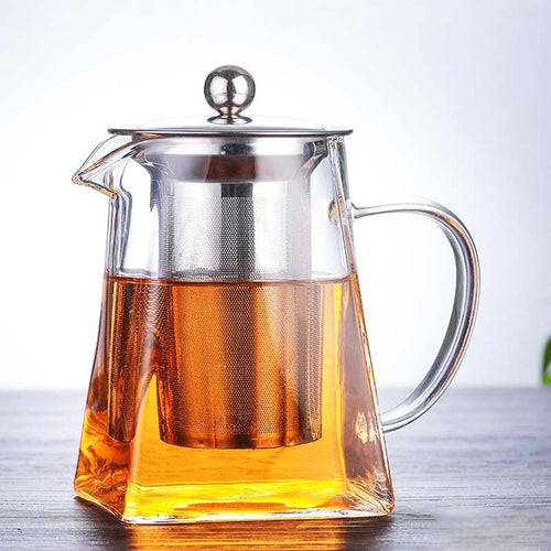 Varmebestandig borosilikatglass tekanne med teinfuserfilter tekjele Oolong tekanne | Luvikno