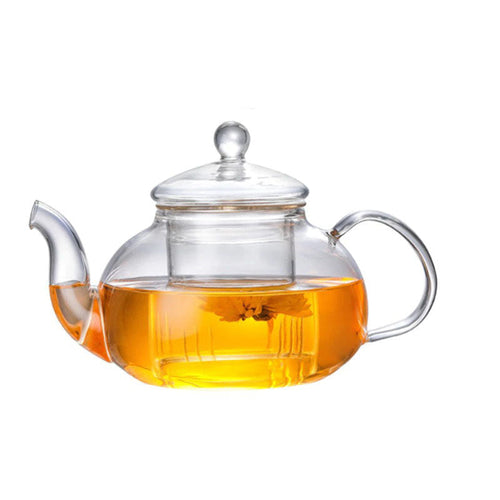 Varmebestandig klar borosilikatglass tekanne Klar japansk stil tekanne infuser | Luvikno