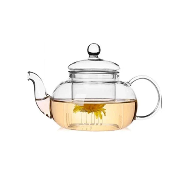 Varmebestandig glass tekanne glass tekanne med infuser tekanne sett | Luvikno