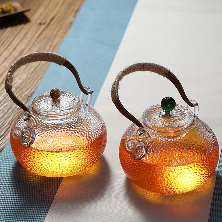 Varmebestandig glass tekanne tefilter tesett kettle kaffete pot | Luvikno