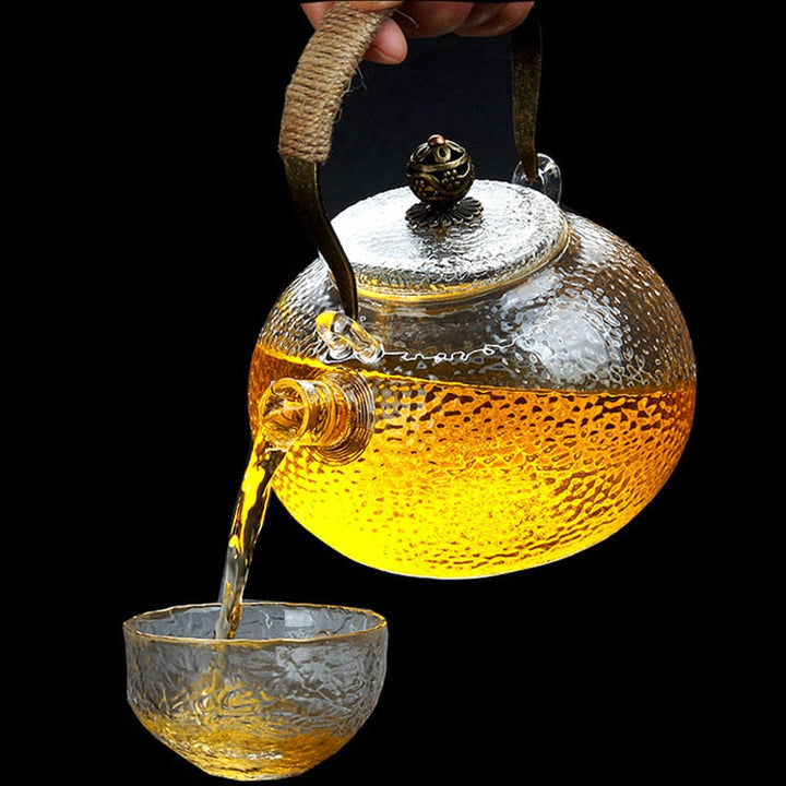 Varmebestandig glass tekanne tefilter tesett kettle kaffete pot | Luvikno
