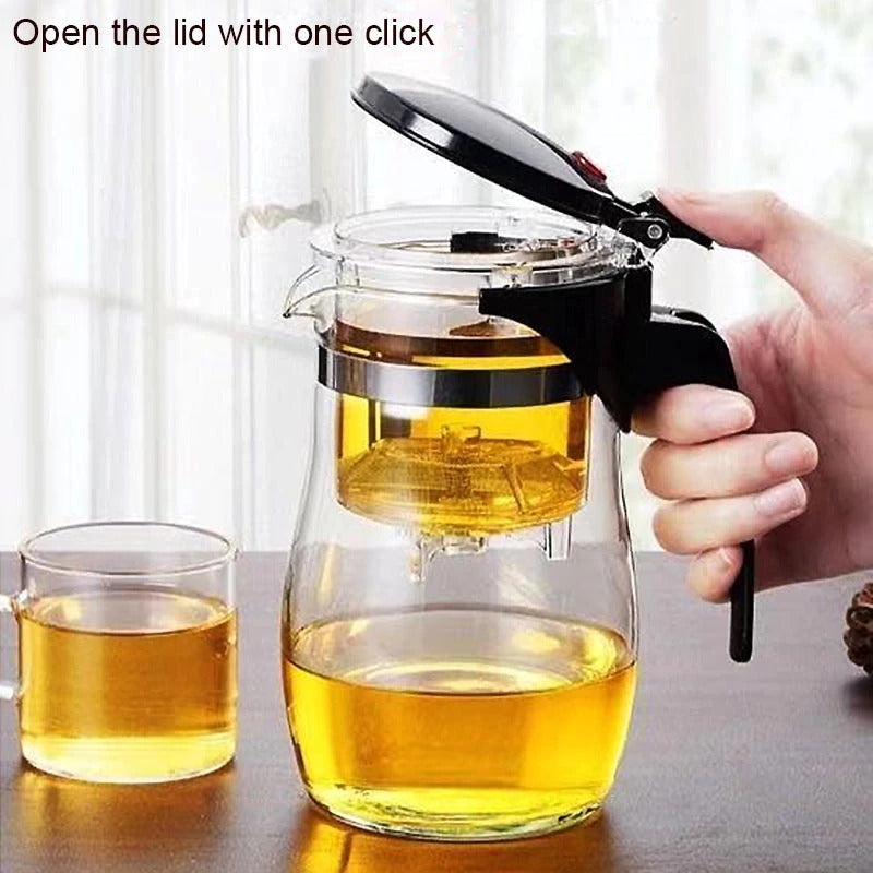 Varmebestandig glass tekanne med teinfuserfilter kjele teapot | Luvikno