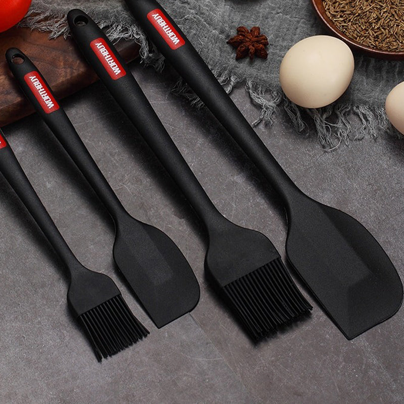 Varmeresistente Non-Stick Silikon Kjøkkenredskaper Sett For Bakemiks Spatelsett | Luvikno