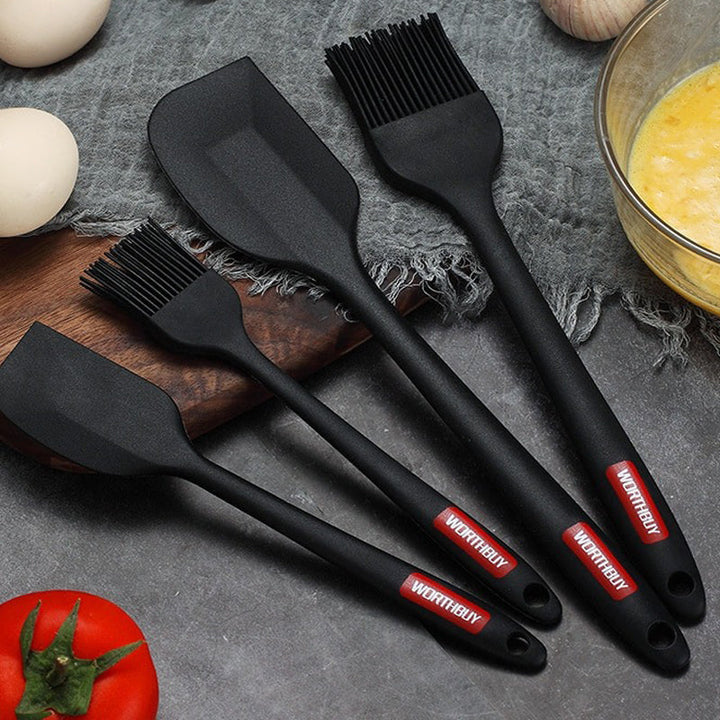 Varmeresistente Non-Stick Silikon Kjøkkenredskaper Sett For Bakemiks Spatelsett | Luvikno