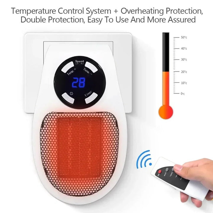 Luvikno | Mini bærbar ovn med LED-skjerm og smart temperaturkontroll
