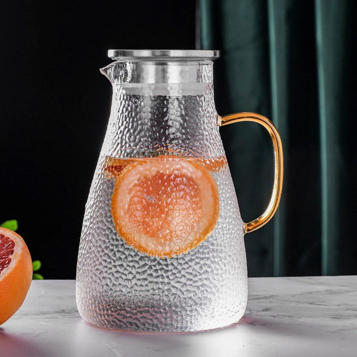 Allsidig varmebestandig glasskanne med elegant trelokk | Luvikno