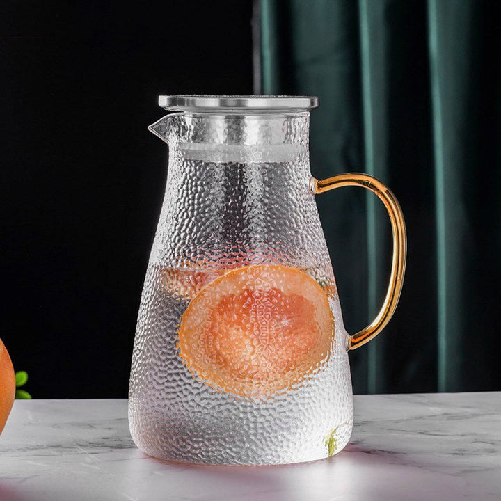 Allsidig varmebestandig glasskanne med elegant trelokk | Luvikno