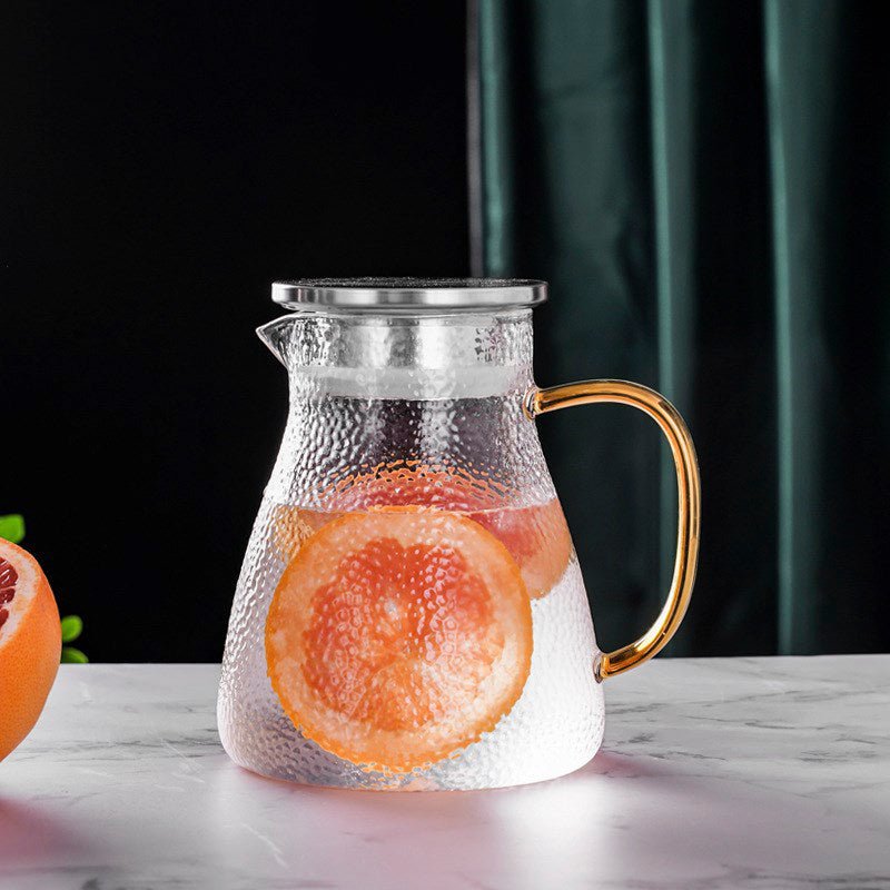 Allsidig varmebestandig glasskanne med elegant trelokk | Luvikno