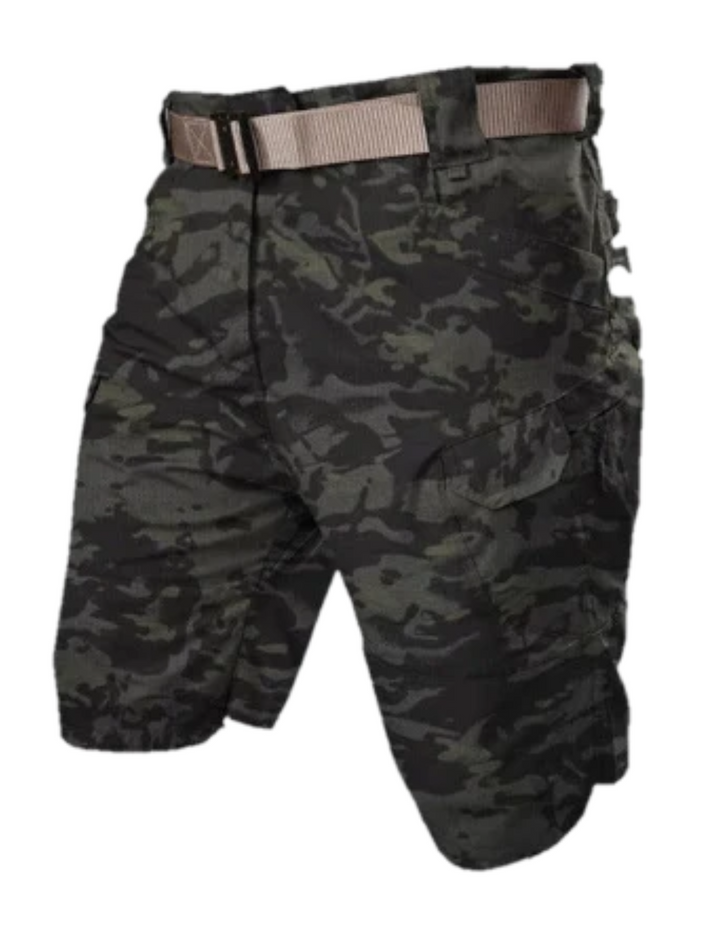 Luvik | Miesten Mukavat Cargo Shorts Musta