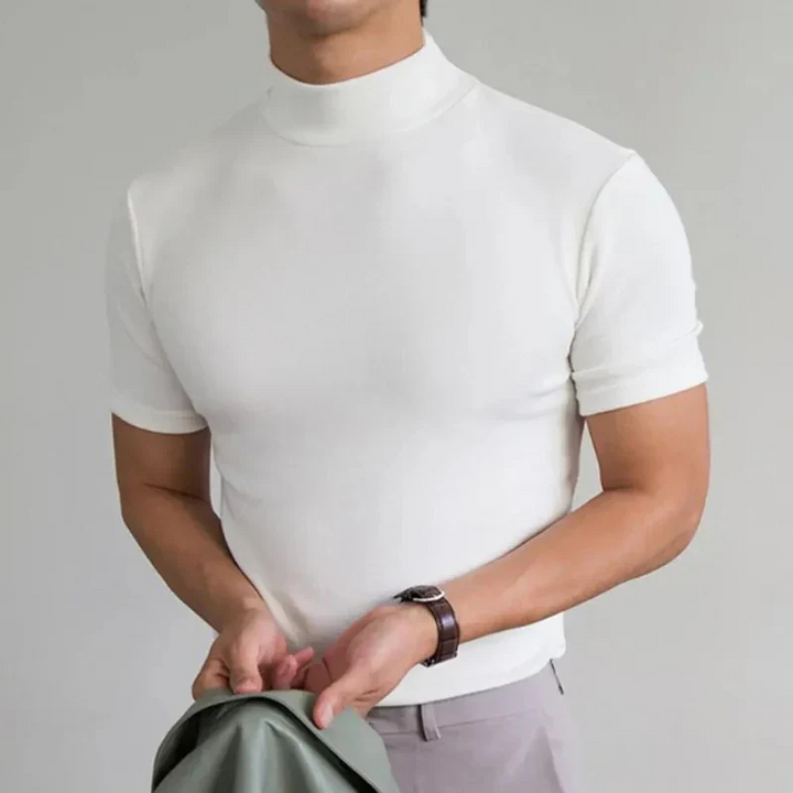 Luvik | Miesten Slim Fit T-paita Poolokaulus