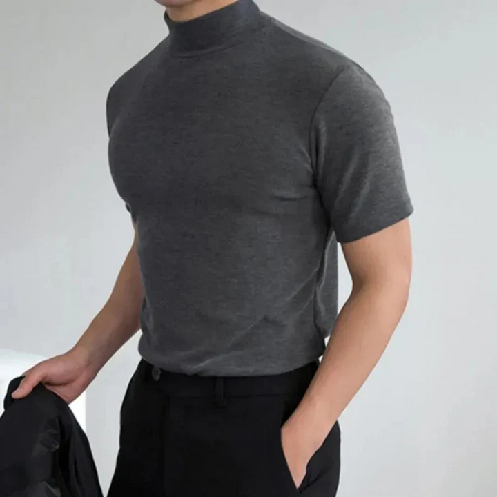 Luvik | Miesten Slim Fit T-paita Poolokaulus