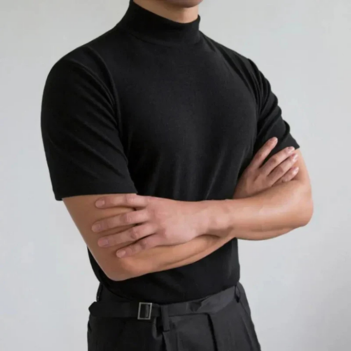 Luvik | Miesten Slim Fit T-paita Poolokaulus