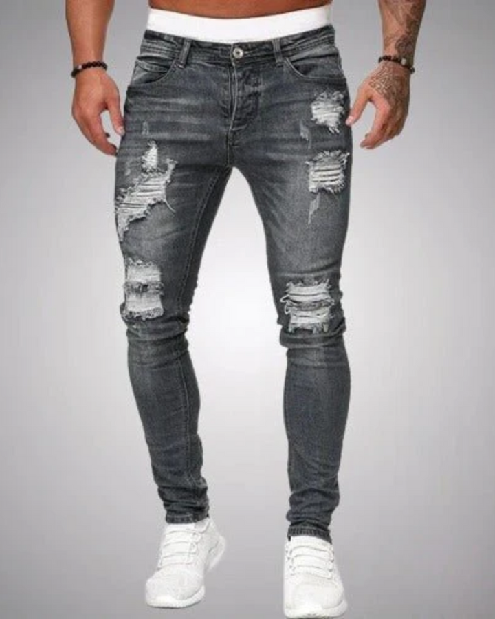 Luvik | Miesten Skinny Farkut Revityt