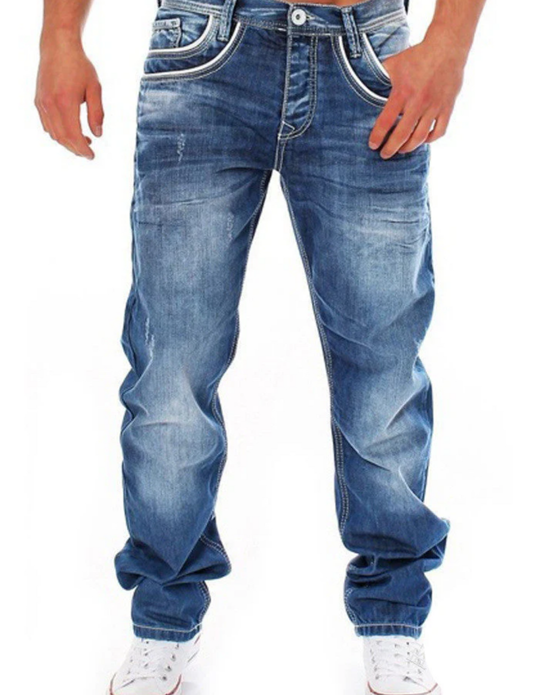 Luvik | Miesten Slim Fit Farkut Stretch