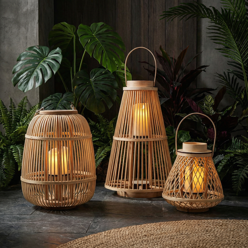 Rattan Lanterns Luvikno