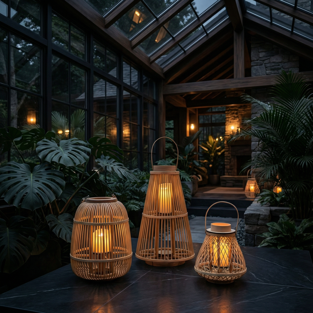 Rattan Lanterns Luvikno