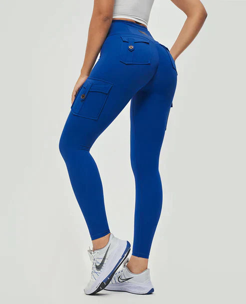 Luvik | Korkeavyötäröiset cargo-legginssit
