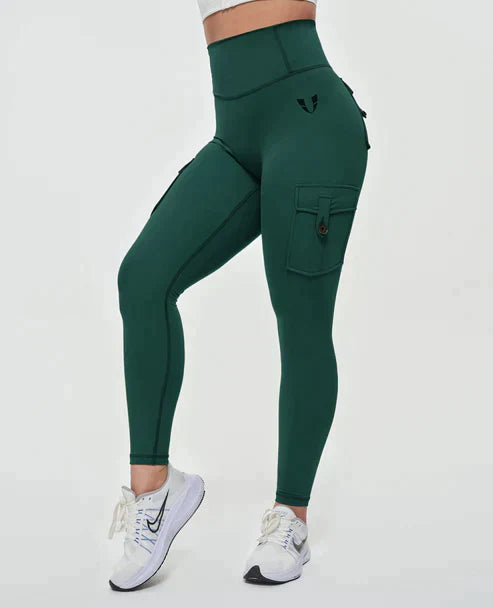 Luvik | Korkeavyötäröiset cargo-legginssit