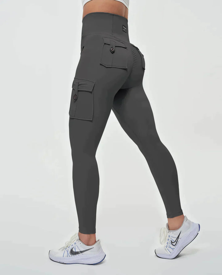 Luvik | Korkeavyötäröiset cargo-legginssit