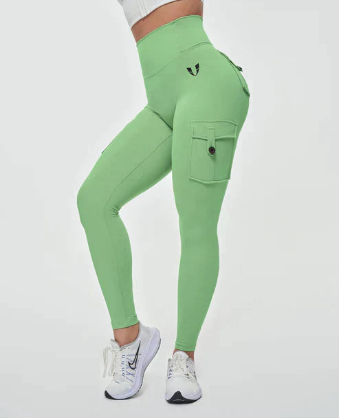 Luvik | Korkeavyötäröiset cargo-legginssit