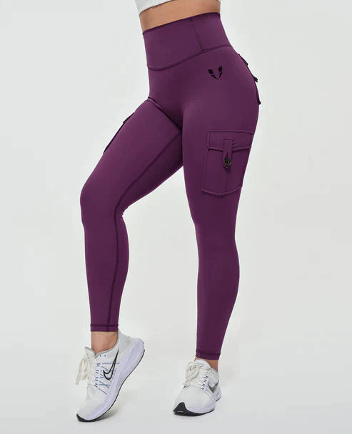 Luvik | Korkeavyötäröiset cargo-legginssit