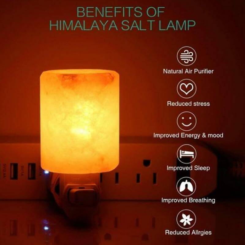 Luvikno | GlowSalt Lampe - Fortryllende Himalaya GlowSalt Lampe for Sunn Atmosfære