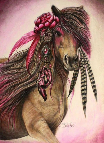 Dream Catching Wild Horse - GemPaint Kit | Luvikno