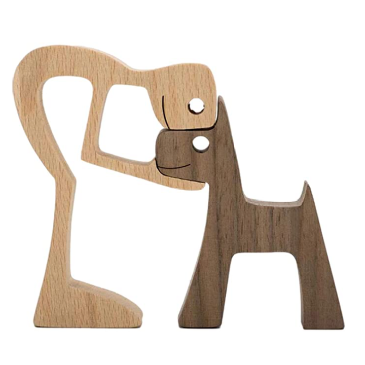 WoodenSculpt – Håndlaget Tre Skulptur for Interiør Luvikno