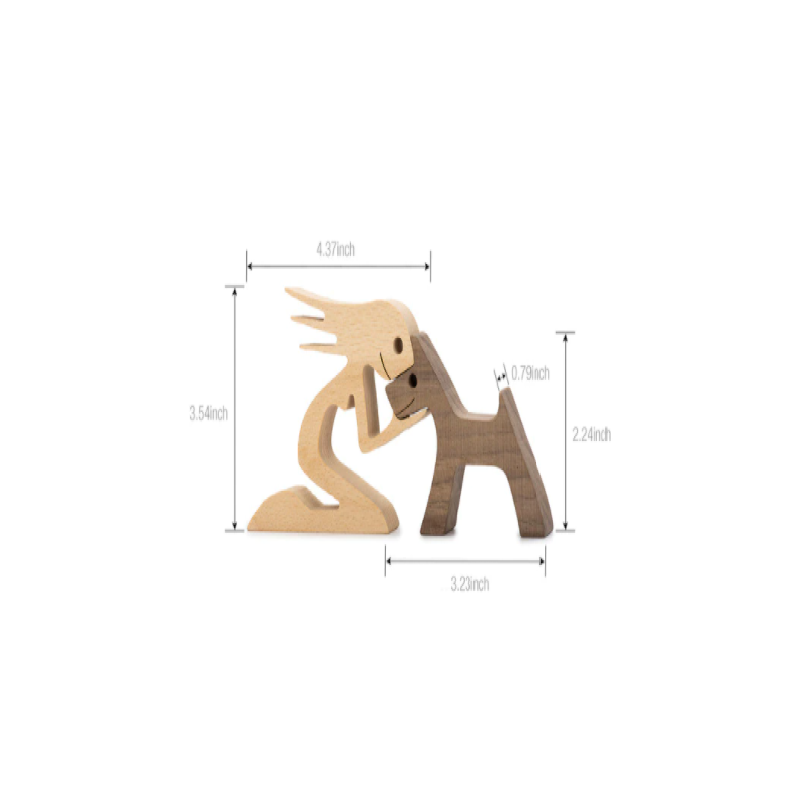 WoodenSculpt – Håndlaget Tre Skulptur for Interiør Luvikno