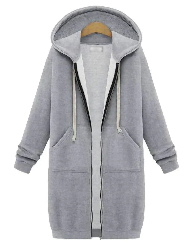 Luvik | Zip-Up Hoodie knelengde