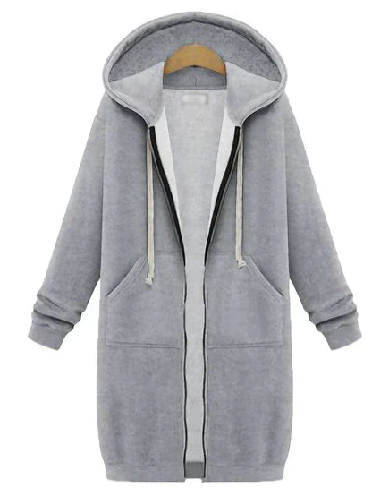 Luvik | Zip-Up Hoodie polvipituinen
