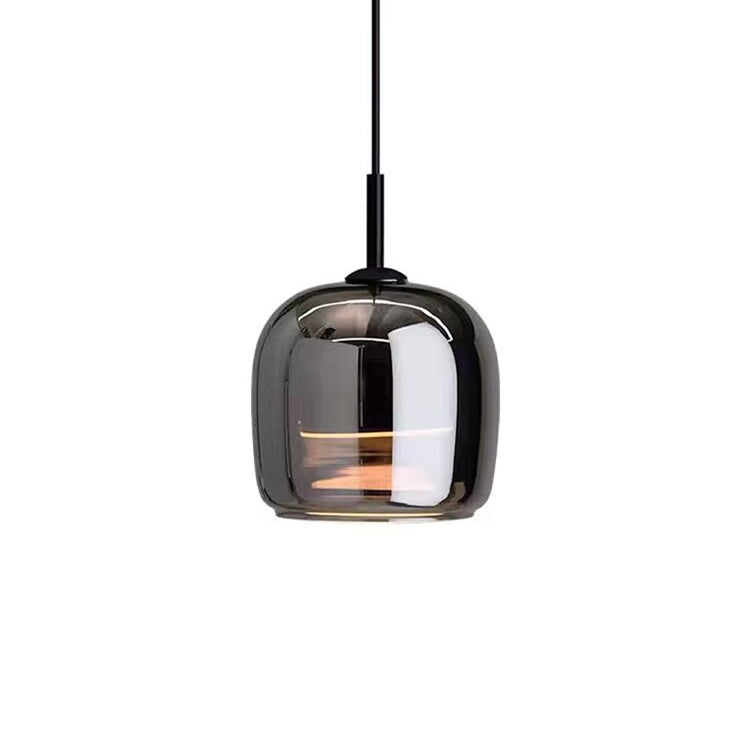 Luvikno | MidnightShine Lampe - Moderne Svart Glass Design Pendellampe