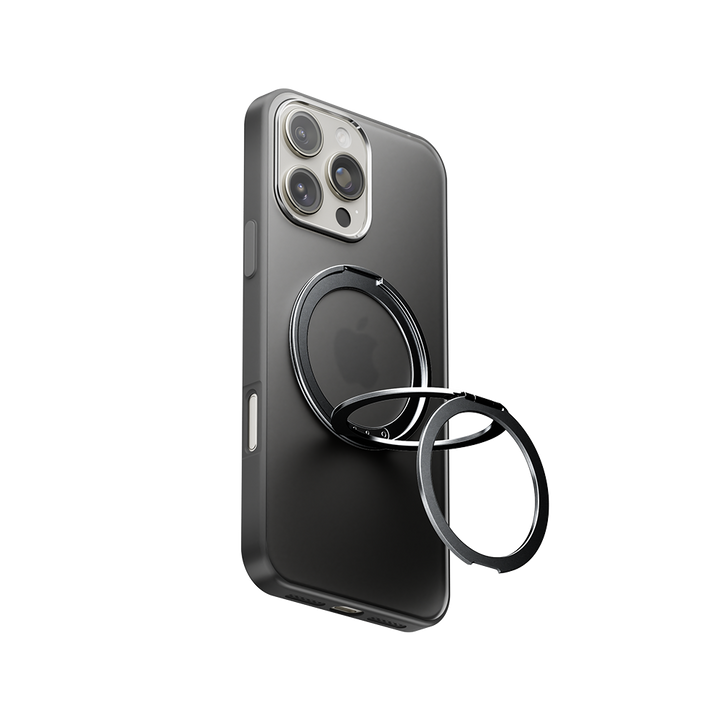 Luvikno | LuxuraGrip Tri-Fold MagSafe Stativ | Elegant 3-i-1 telefonring, stativ og grep for ultimate bekvemmelighet