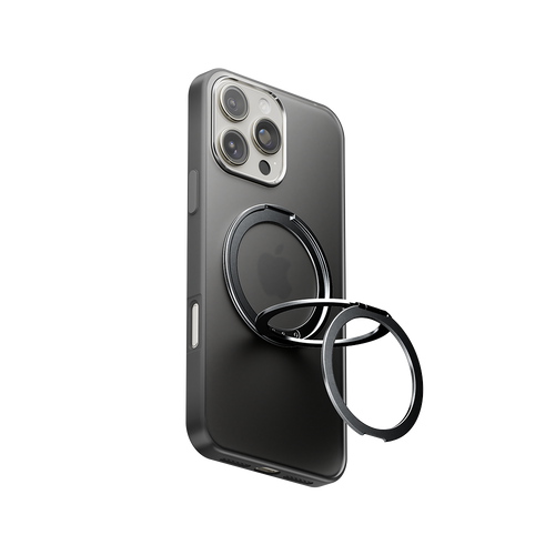 Luvikno | LuxuraGrip Tri-Fold MagSafe Stativ | Elegant 3-i-1 telefonring, stativ og grep for ultimate bekvemmelighet