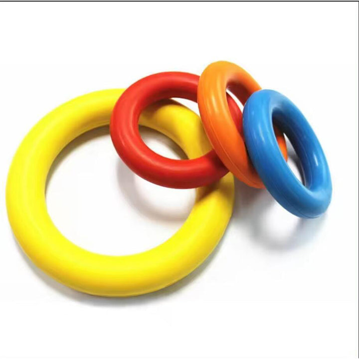 Hund Anti-Bite Trening Ring ø9 cm laget av Gummi - assorterte farger | Luvikno
