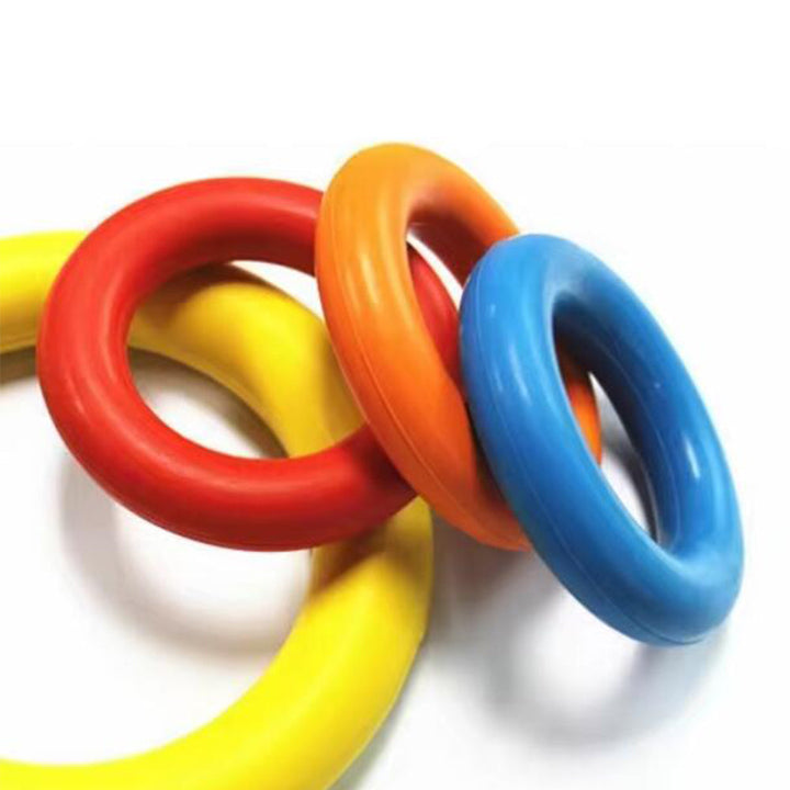 Hund Anti-Bite Trening Ring ø9 cm laget av Gummi - assorterte farger | Luvikno