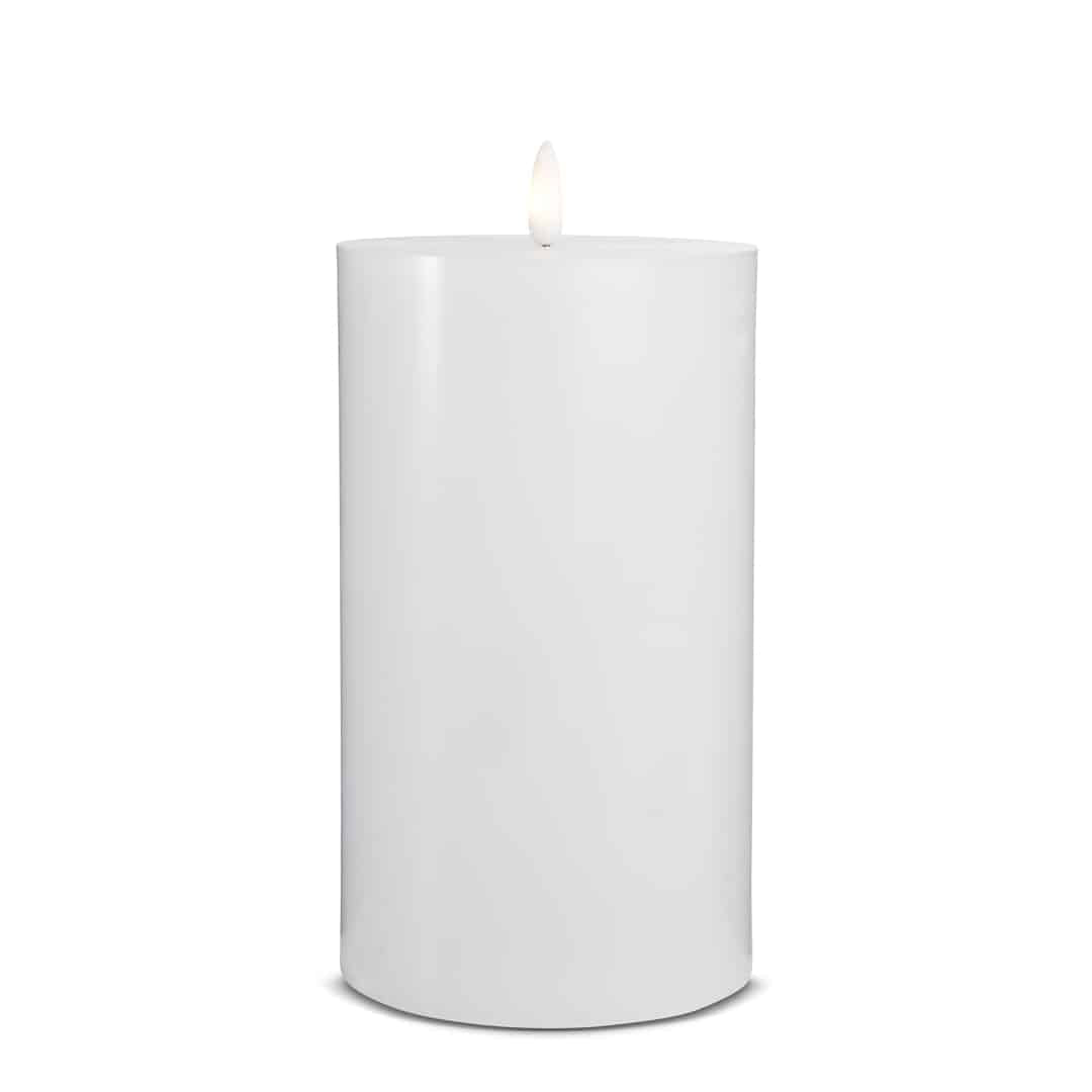 LED Lys (1 stk) med realistisk 3D-flamme 10 x 20 cm | Luvikno