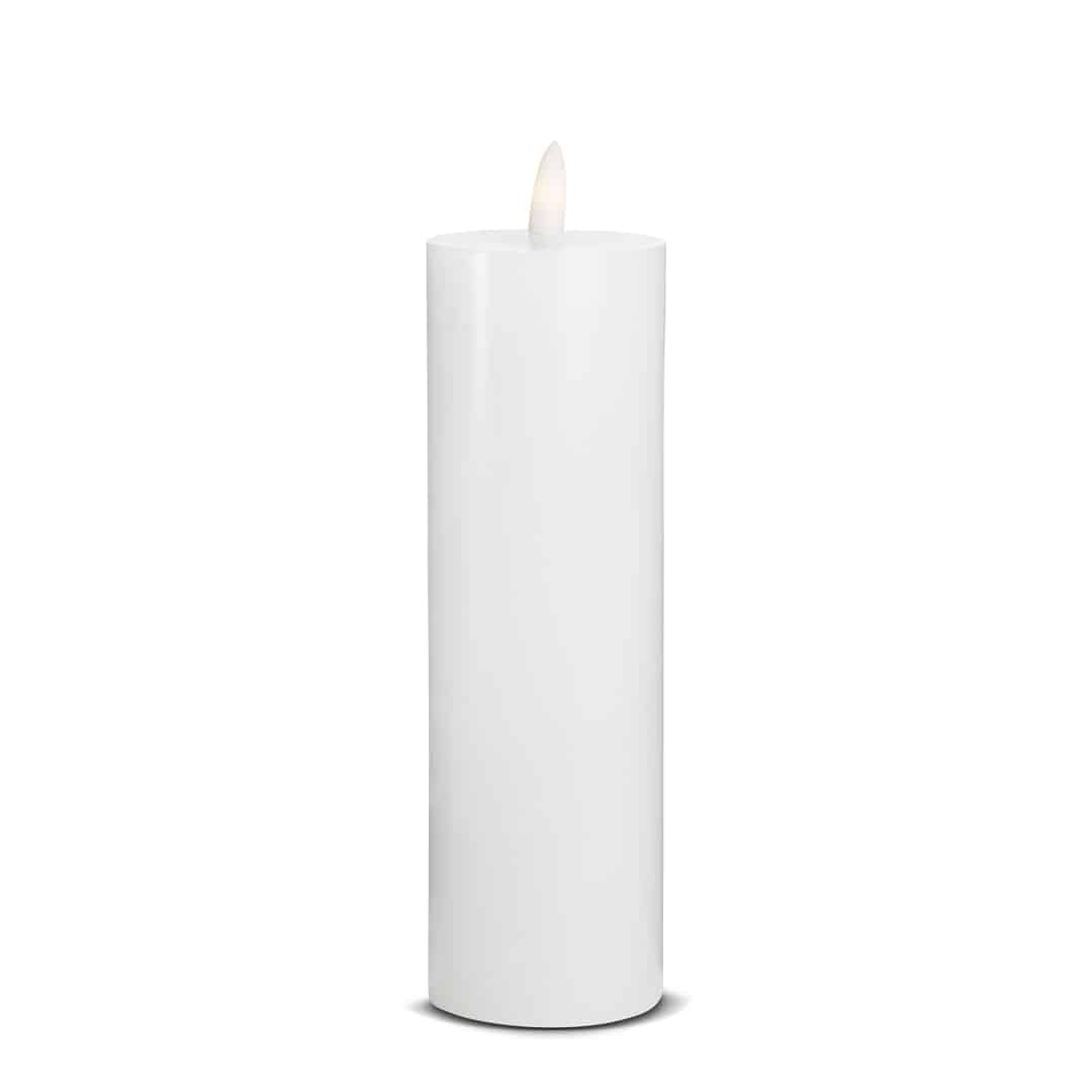LED Lys (1 stk) med realistisk 3D-flamme 5 x 20 cm | Luvikno