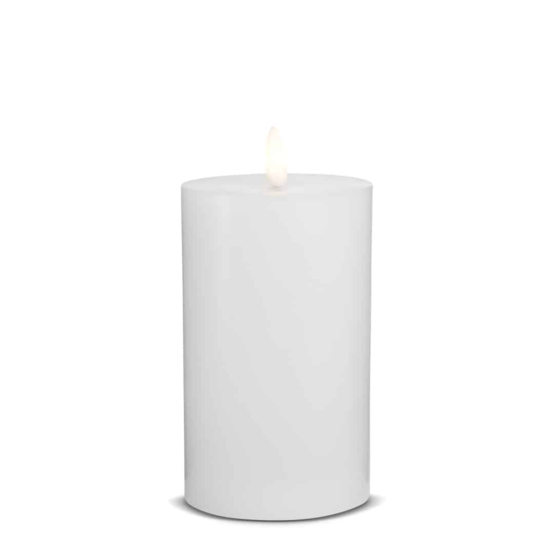 LED Stearinlys (1 stk) med realistisk 3D flamme 7,5 x 15 cm | Luvikno