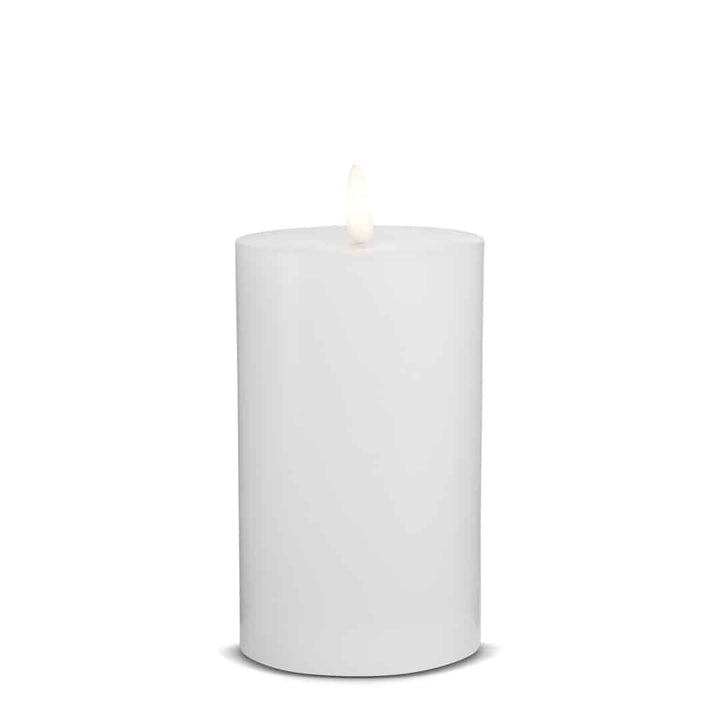 LED Stearinlys (1 stk) med realistisk 3D flamme 7,5 x 15 cm | Luvikno