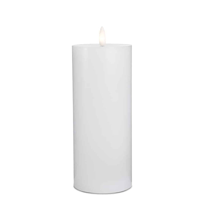 LED-lysestake (1 stk) med realistisk 3D-flamme 7,5 x 20 cm | Luvikno