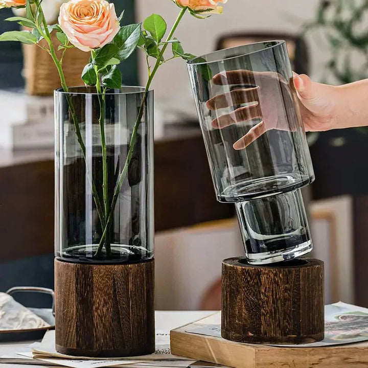 Hydroponisk Tre & Glass Vase for Stilfull Hjemmedekor | Luvikno