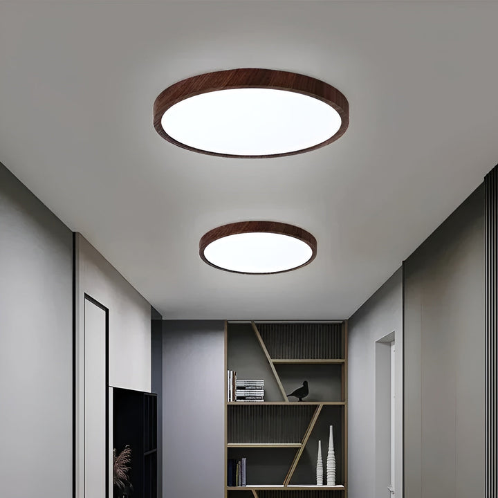 GrainGlow Light - Moderne Ultra-Tyn Tre Taklampe | Luvikno