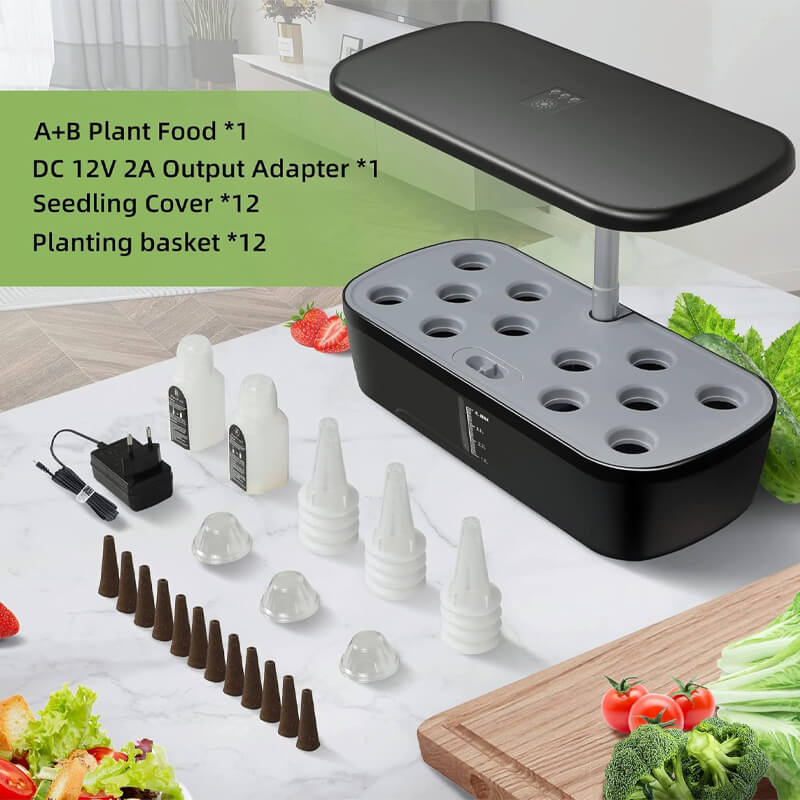 Innovativt hydroponisk vekstsystem – 12 podds kit | Luvikno