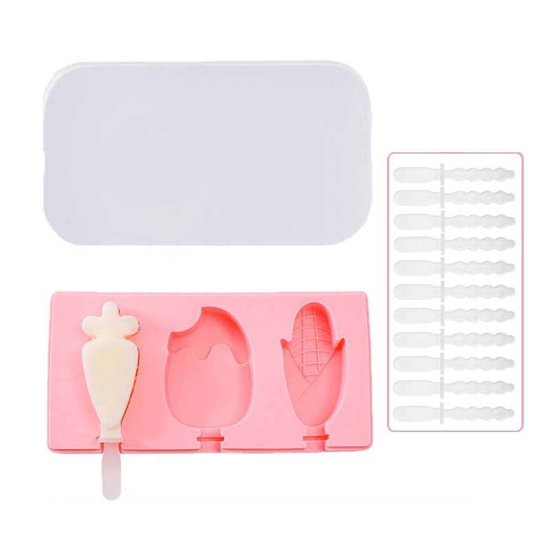 Iskremform Popsicleformer med lokk DIY Hjemmelaget Is Lollyform | Luvikno