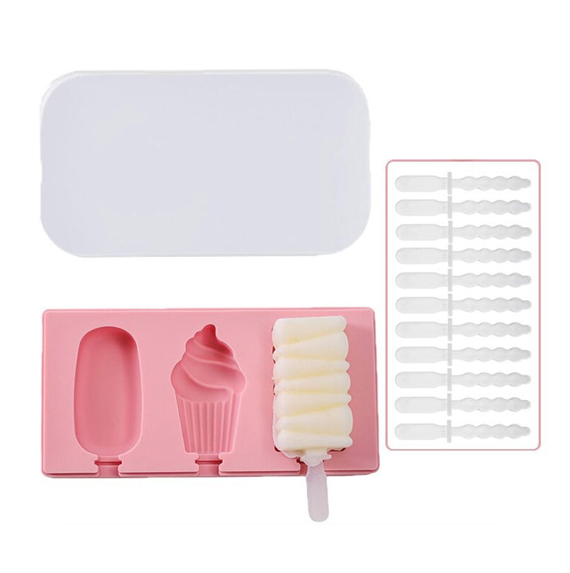 Iskremform Popsicleformer med lokk DIY Hjemmelaget Is Lollyform | Luvikno