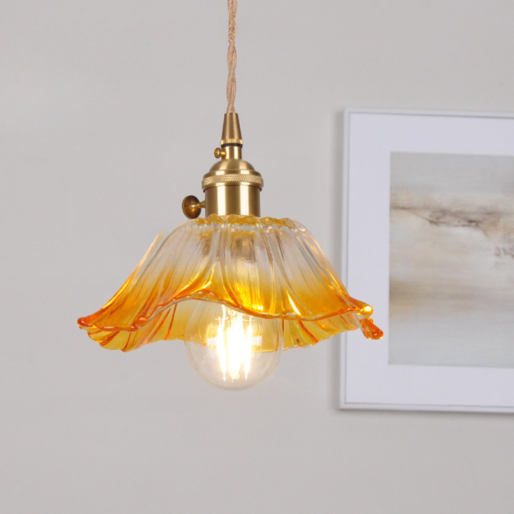 Pendant Light Vintage Glass Ceiling Fixture Dining Room Lighting Luvikno